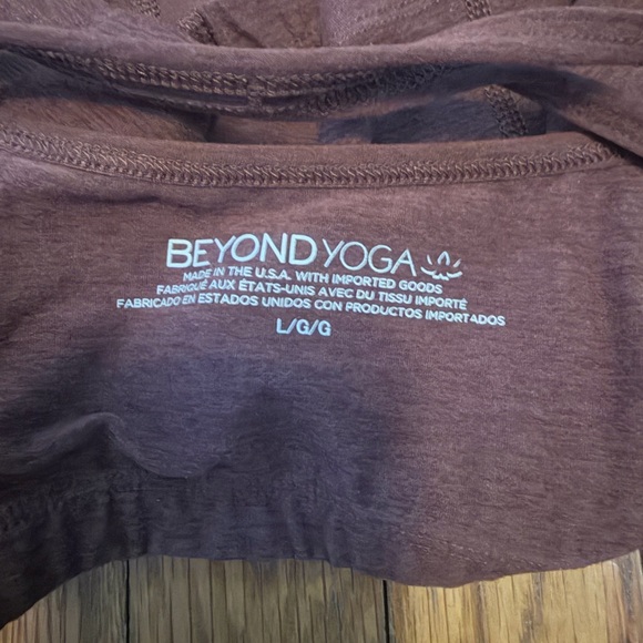 Beyond Yoga SpaceDye Slim Racerback Cropped Tank - Large - Bold Mocha - Picture 5 of 6